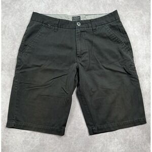 Fox Racing Men's Sz 30 Black Shorts Chino Flat Front Pockets Mountain Bike Skate